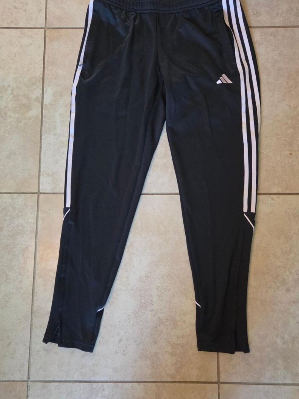 Adidas Women's Black and White Pants Size Med
